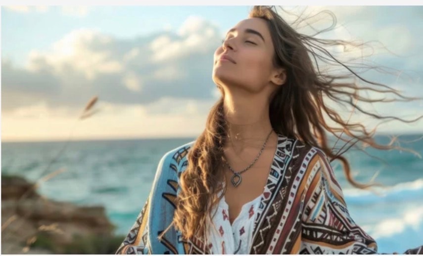 Coastal breeze with printed jacket